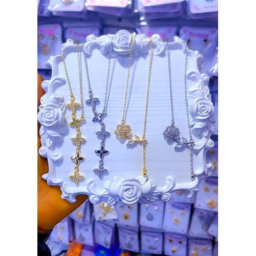 Stylish Classic Designed High Quality Jewel & Luxurious Adorable Charming Necklace For Unique Sexy Rugged Ladies 4 In 1