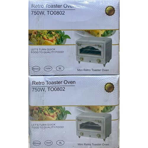TO0802 9L Toaster Oven – 750W Mini Oven