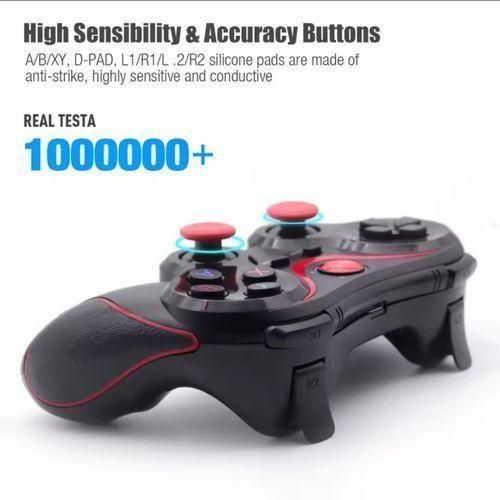 X3 Wireless Bluetooth Game Controller for PC, Mobile Phones Android & iPhone, TV BOX Tablet Joystick Gamepad Joypad Holder