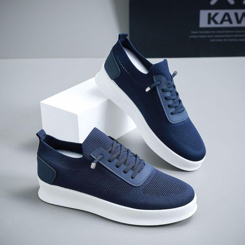 Breathable Ecco Soft 7 Sneakers Blue
