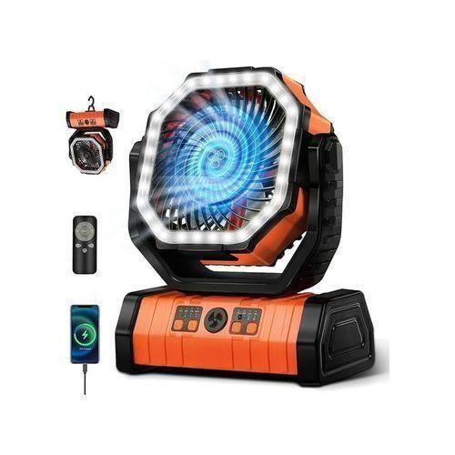 NEW Camping Fan 20000mAh Air Circulators Auto Oscillating