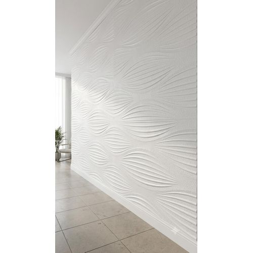 White PE Foam 3D Self Adhesive Wallpaper Sticker - 70× 77cm