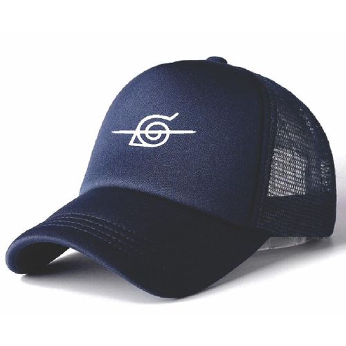 Crossed Leaf Village Trucker's Facecap - Navy Blue