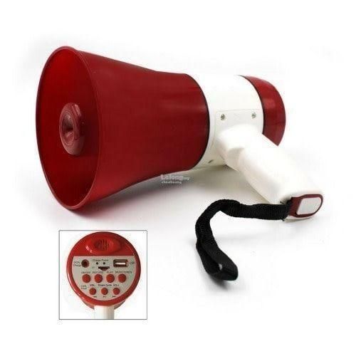 Rechargeable Megaphone With Usb , Recording And Sire