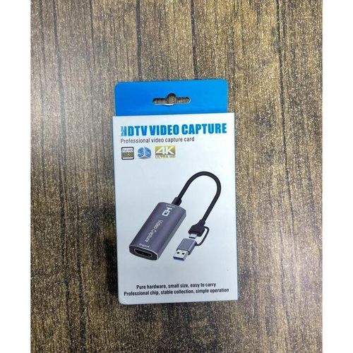 4K HDMI Video Capture To USB-C Video & Audio Capture Card For Game Streaming, Teaching, And Recording-Compatible With Mac, PS4, Switch, Xbox, And More