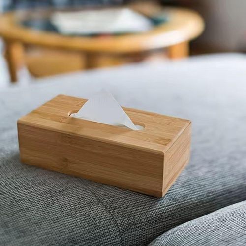 Wooden Tissue Holder- Bamboo Tissue Holder Box