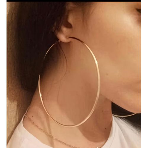 Basketball hoop stainless steel earrings for women
