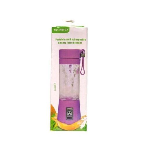 Portable and rechargeable battery juice blender