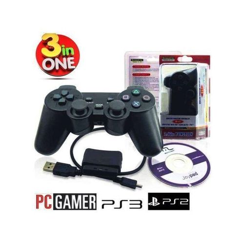 Wireless Vibration Controller DUAL SHOCK Wireless Pc Gaming P-ad For Laptop / PS3 / PS2