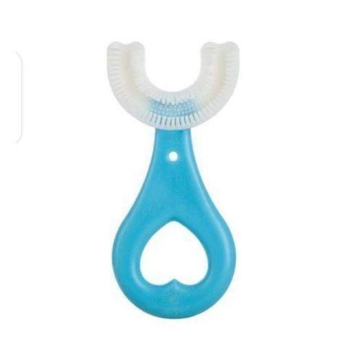Kids Teeth Cleaning Brush U-Shape Oral Tooth Blue Age 2-6