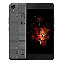 Hot 5 Lite (X559) 5.5-Inch HD (1GB, 16GB ROM) Android 7, 8MP + 5MP Dual SIM 3G Smartphone - Sandstone Black