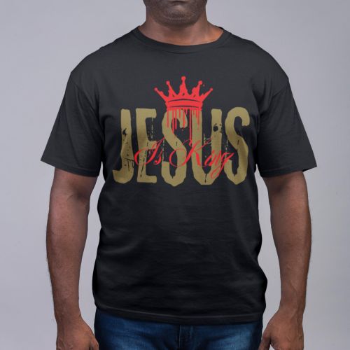 Jesus Is King Christian Tshirt - Religious Tshirt - Jesus Christ - Spiritual Tshirt - Holy Spirit - Gift for Pastor - Gifts Ideas For Wife - 35th birthday 25th birthday