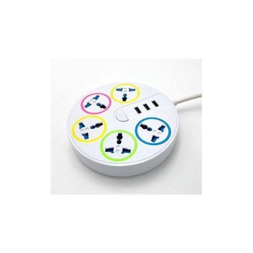 5 Ways Electrical SOCKET Box With 3 USB Port