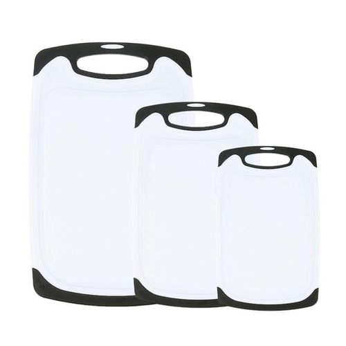 Kitchen Cutting Board Easy-Grip Handles Safe Non-Slip Plastic Chopping Board Set For Kitchen NewDefault NO5245