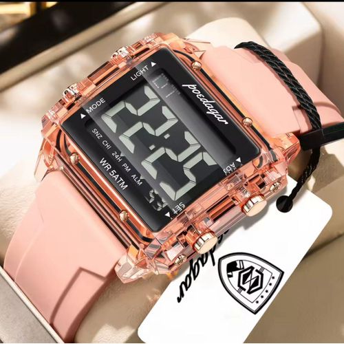 Quality Long Lasting / Non Fading Sophisticated Chronograph Digital Diamond Wristwatch