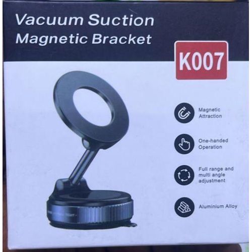 K007 Vacuum Suction Magnetic Phone Holder – Adjustable Magnetic Car & Desk Mount