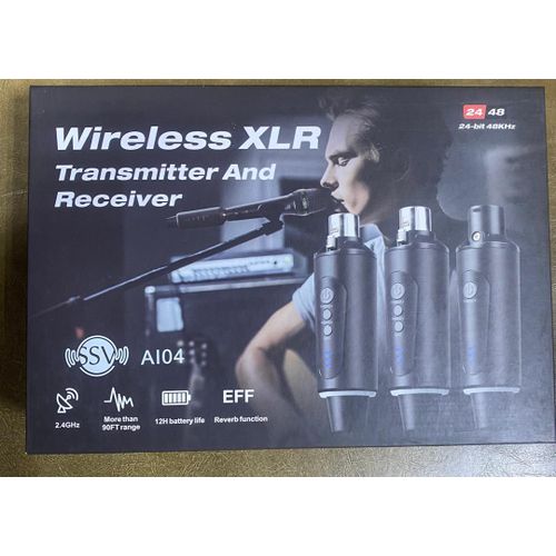 Wireless XLR transmitter and receiver