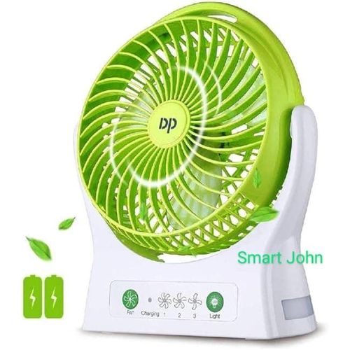 Rechargeable Fan-7605 With LED Light