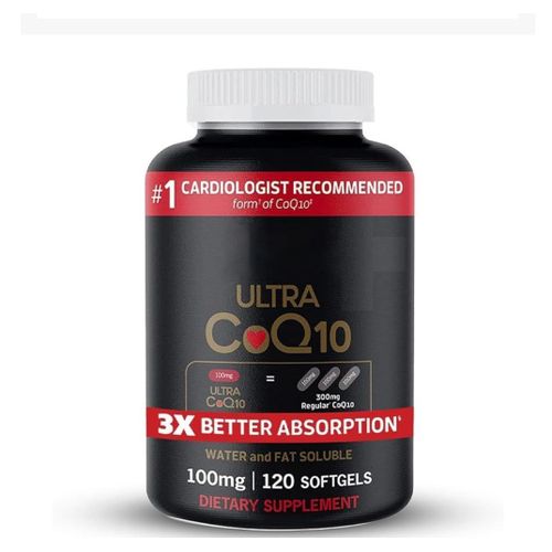 120 softgel CoQ10 100mg - High Absorption Coenzyme Q10 for Fertility, Energy & Heart Health