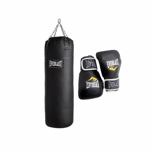 Power-Strike Heavy-Duty Punching Bag Set with Boxing Gloves.