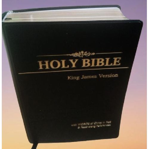 Holy Bible KJV Compact Reference,Easy to read,Concordance,End-of-Verse References,Words of Christ in Red