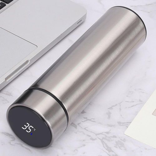 500ML Stainless Steel Thermos Cup with LED Temperature Display Water Bottle