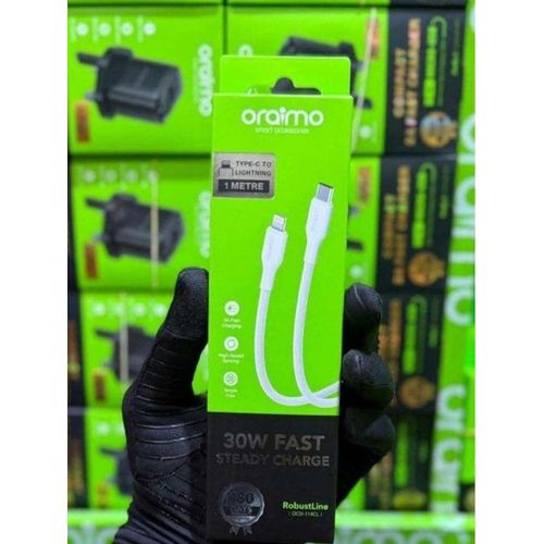 0raimo RobustLine 30W Fast Charge Type-C to Lightning Cable (1 Meter)