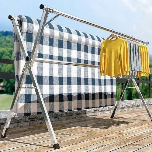 X-Shaped Clothesline Indoor Outdoor Foldable Laundry Dryer