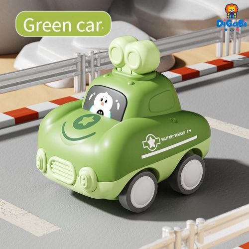 Press Go Animal Toy Cars for Toddlers 1-3 Baby Toys for 1 2 Year Old Boy 1st Birthday Girl Gifts 6-9-12-18 Months Push Car Truck Toddler Boy Toys 1-2 2-3 2-4 Easter Basket Stuffers for Kids Green