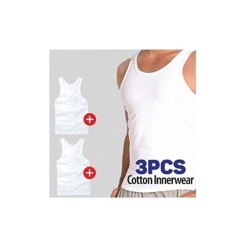 3 in 1 men's white affordable singlet