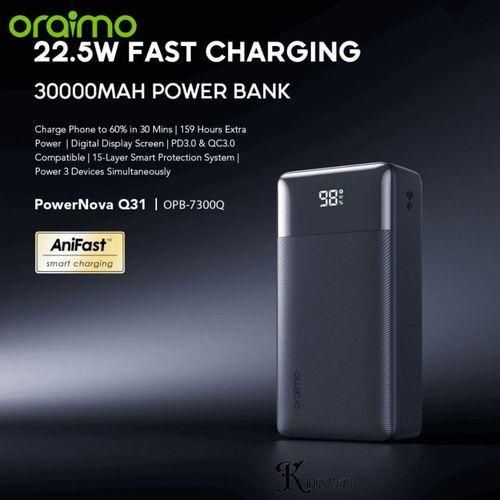 30000mAH Power Bank 22.5W FAST CHARGING ,(OPB-7300Q)