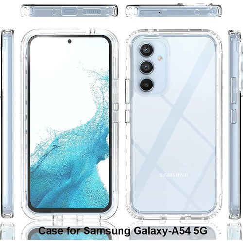 Galaxy A54 5g 360 Transparent Shockproof TPU Front And Back Case