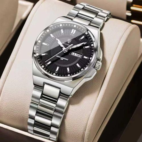 Extremely Sophisticated & Premium Mechanical Silver Steel Wristwatch