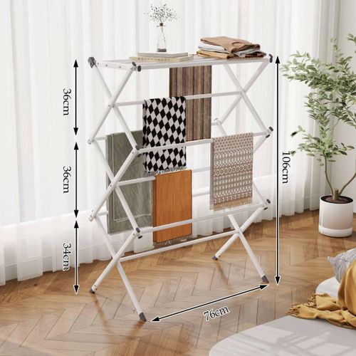 Collapsible Outdoor Cloth Drying Rack Large Capacity