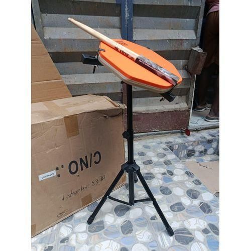 12 practice drum pad with stand and sticks