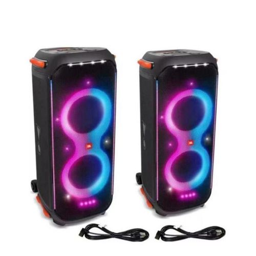 High Quality PartyBox 1 100 Portable Bluetooth Speaker With LED Lights, Wheels & Mic Input-2400W PMPO Mega Bass Sound System