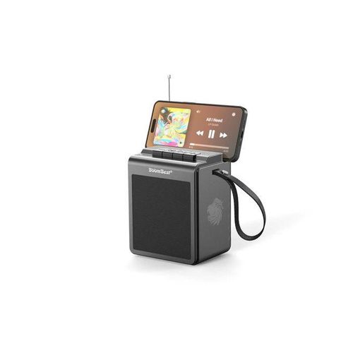 LN-9036mini Portable Solar Wireless Bluetooth Speaker - Super Bass, Phone Holder, TF/USB Support