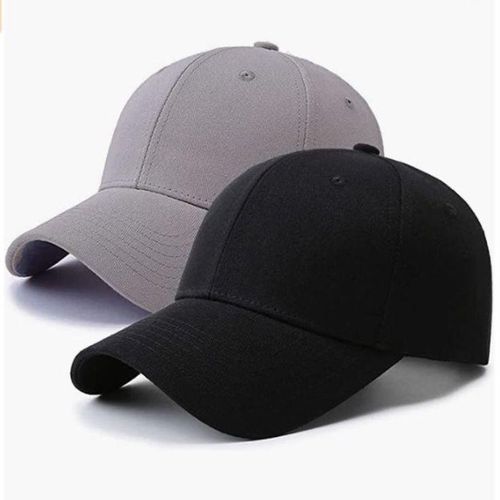 2in1 Quality Face Cap: Black & Ash