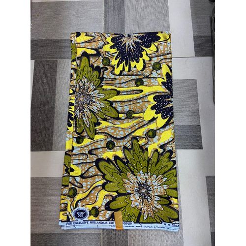 STONED EMBELLISHED SUPER WAX ANKARA FABRIC 6YARDS
