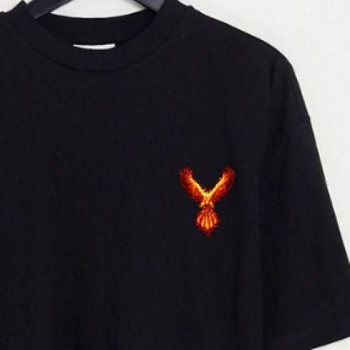 Burning Phoenix Tshirt - Black