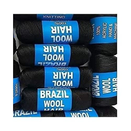 Brazilian Wool X 12 Pieces - Black