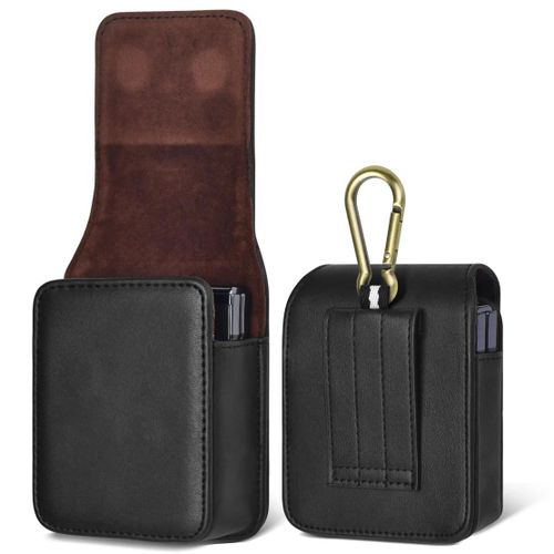 Galaxy Z Flip Leather Case with Pocket & Handle – Premium Protective Cover