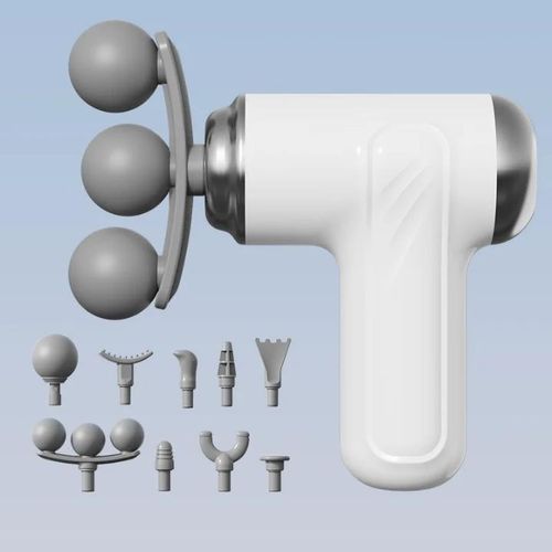 BlueIdea Triple Head Massage Gun - With 11 Features