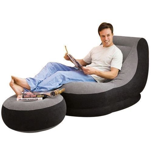 Inflatable Chair With Footrest - Pump Inclusive