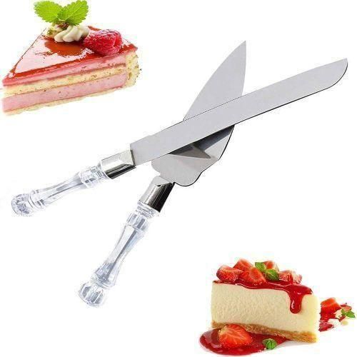 Serrated Cake / Bread Knife And Server Set Pie Server Decorating Tools