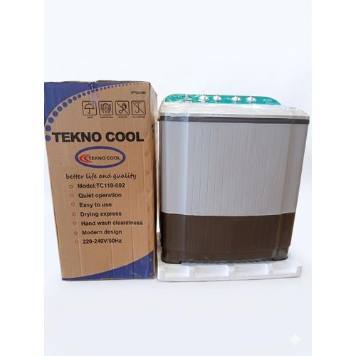 Tekno cool 11KG Twin Tub Washing Machine+ free gift inside (TC110-002)