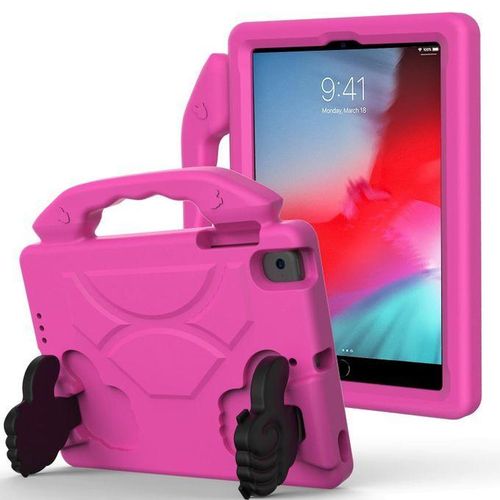 For iPad Mini 5/4/3/2/1 EVA Material Children Flat Anti Falling Cover Protective Shell(RoseRed)