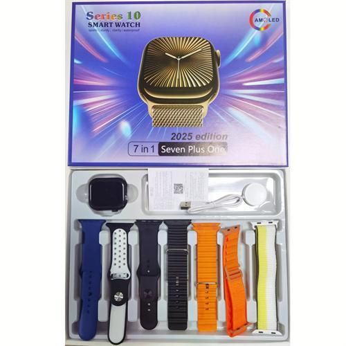 Series 10 7-in-1 Strap 2.2 Bluetooth Call Full Touchscreen Smartwatch- For Android and iOS