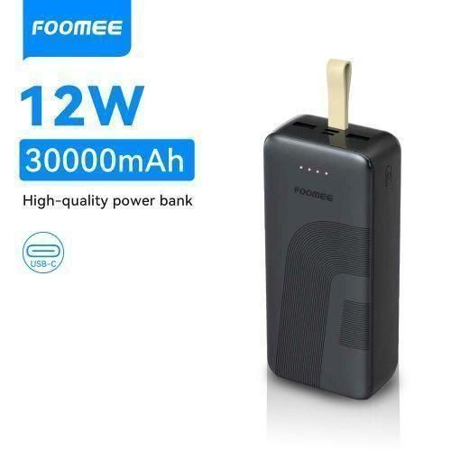 30000mAh 12W Fast Charging Super Durable Type-C Input and Output Power-Bank