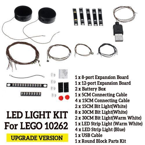 LED Light String For 10262 Car For Aston Martin DB5 For James Bond Bricks Deep Black